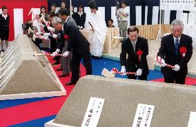 Rites held to bless Kansai Int'l Airport expansion+
